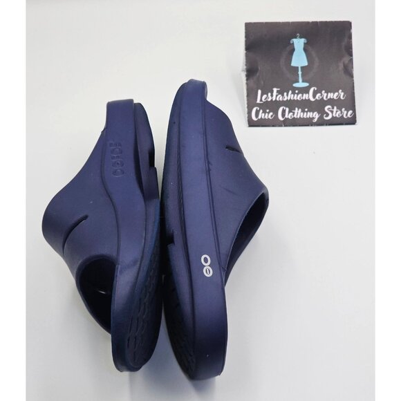 OOfos OOriginal Men's Navy Blue Ooahh Sport Slide Sandals Size M9/Wo's 11 2636 - Picture 14 of 16